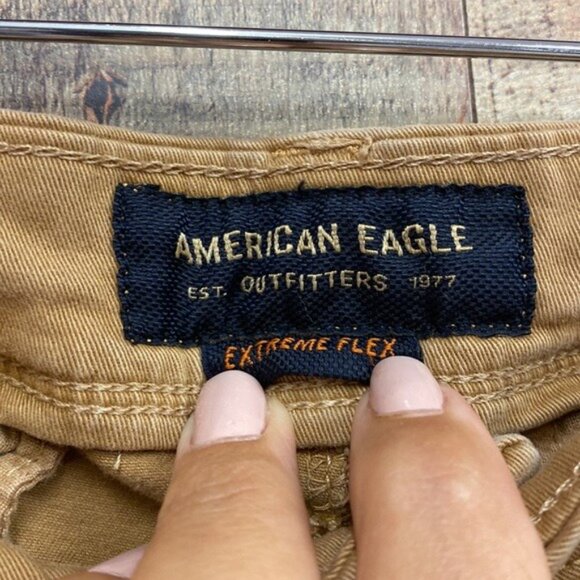 American Eagle Extreme Flex Khaki Pants 28x30 - Picture 3 of 6